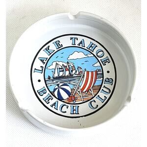 Ashtray-Lake Tahoe Beach Club-Vintage-Collector-California-Nevada